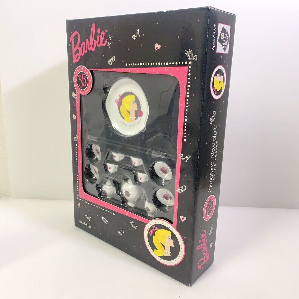 BARBIE 1994 Barbie 35th Anniversary Limited Edition Miniature Nostalgic Tea Set